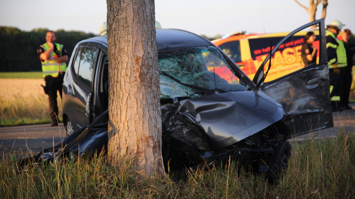 Frontal Crash 44 jähriger Autofahrer prallt gegen Baum regionalHeute de