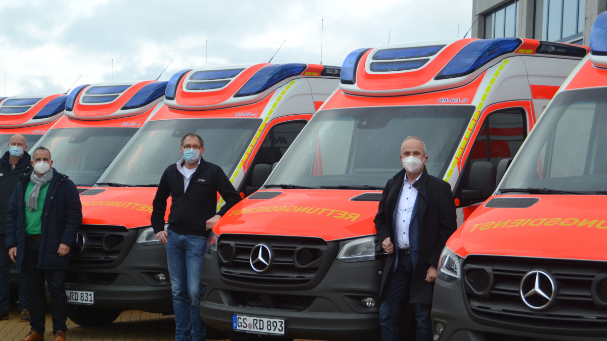 Rettungsdienst im Landkreis Goslar freut sich über sechs neue Fahrzeuge