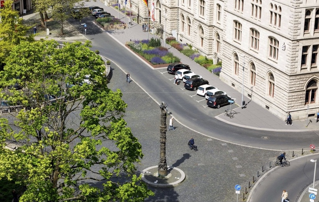 Braunschweig Blumen Statt Parkpl Tze Am Neuen Fritz Bauer Platz