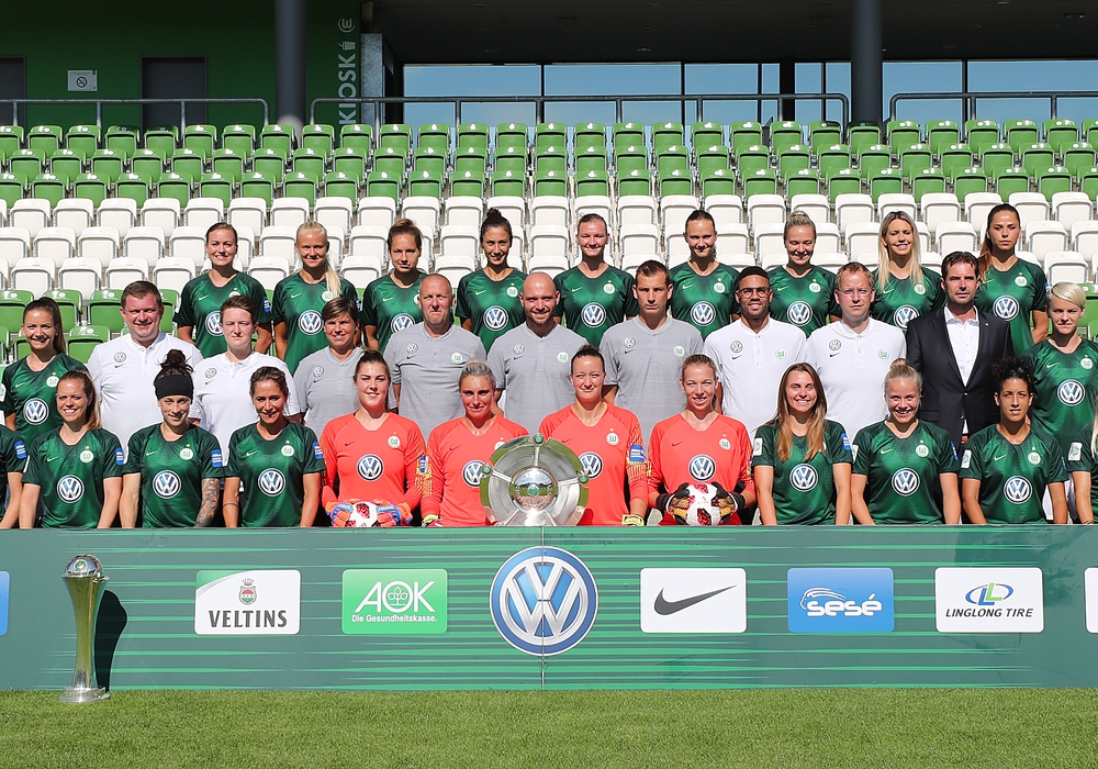 Das sind die Frauen des VfL Wolfsburg 2018/2019 ...