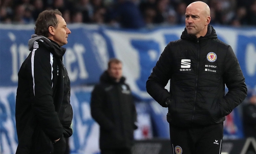 Marco Antwerpen und Co. Frank Eulberg (re.) haderten ebenfalls mit dem Spielausgang. 