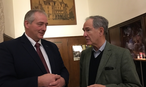 Landtagsvizepräsident Frank Oesterhelweg und der Braunschweiger Ex-OB Gert Hoffmann. Foto: Privat