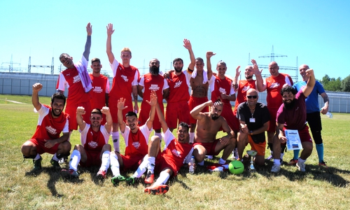 Das Team der JVA Wolfenbüttel holte den Titel. Fotos: Andreas Rehr