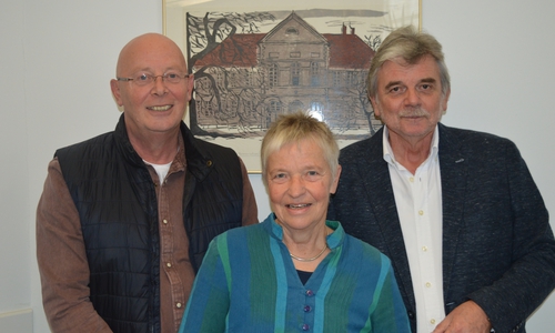 v.l.  Samtgemeindebürgermeisterkandidat Reiner LIborius, Christiane Wagner-Judith, BÜNDNIS 90/DIE GRÜNEN, Reinhard Deitmar, SPD (Foto: privat)  