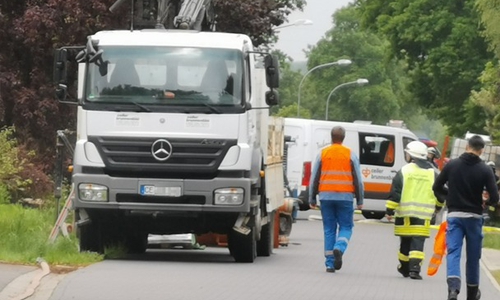 Trotz vorheriger Kontrolle wurden die Leitungen angebohrt. Foto: Fachbereich Presse- & Öffentlichkeitsarbeit/ Schaffhauser