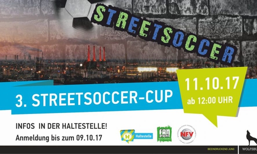 Fußball an der Haltestelle. Grafik: Veranstalter
