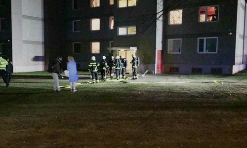 In einer Küche im zweiten Obergeschoss brannte ein Stapel Unrat. Fotos/Redakteur vor Ort: Bernd Dukiewitz