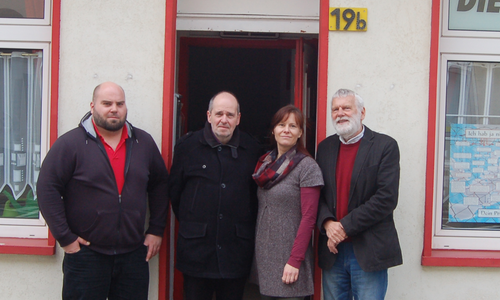 Von links: Florian Röpke, Arnfred Stoppok, Nadja Frick und Dieter Wiechenberg. Foto: Privat