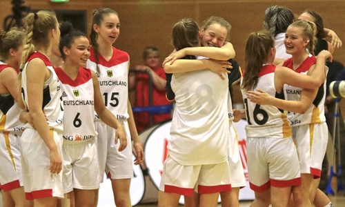 Die Deutschen Basketballerinnen sind erstmals U18-Europameisterinnen! Foto: Frank Vollmer/Archiv