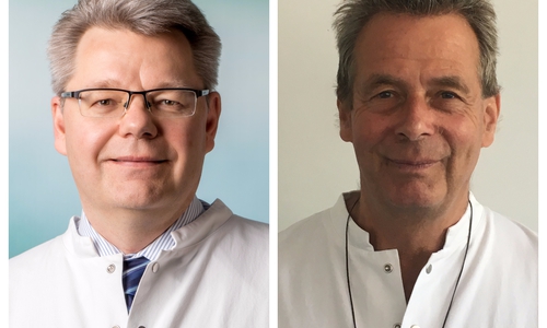 Dr. med. Thomas Wittlinger (Facharzt für Innere Medizin, Kardiologie, Angiologie) und Dr. med. Christoph Engelhardt (Facharzt für Innere Medizin, Kardiologie, interventionelle Kardiologie). Fotos: Asklepios Harzkliniken GmbH