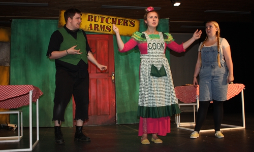 Wie jedes Jahr hat das White Horse Theatre aus London auf seiner Deutschlandtournee einen Zwischenstopp am Theodor-Heuss-Gymnasium eingelegt, um eine Kostprobe aus dem abwechslungsreichen Repertoire darzubieten. Fotos: Kea Oelschlägel