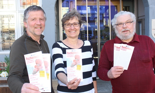 Moderator Michael Fudor, Jutta Salzmann von der EEB und Paul Koch von den Europäischen Aktionswochen "Für eine Zukunft nach Tschernobyl und Fukushima", Foto: Jan Borner