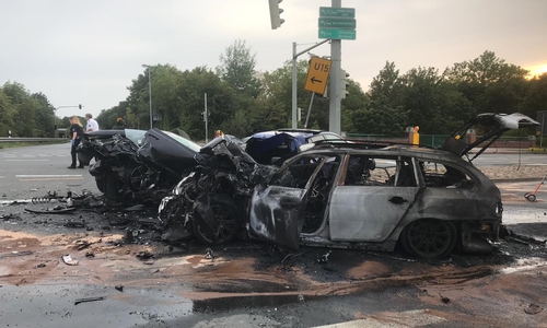 Nach dem schweren Unfall am Dienstagabend konnte der Fahrer nun festgenommen werden. Foto: aktuell24/BM