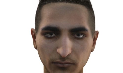 Mit einem Bild sucht die Polizei nach einem mann, der einen 16-Jährigen mit einem Elektroschocker angegriffen hat. Foto: Polizei