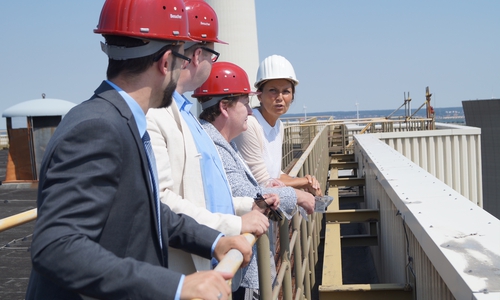 Dr. Alexander Goebel, Jörn Domeier, Johanne Modder und Gabriele Dunkel. Fotos: Abgeordnetenbüro Jörn Domeier 
