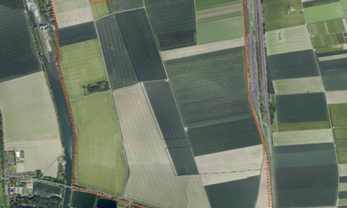 Hier könnte in Zukunft das Gewerbegebiet entstehen. Luftbild: Stadt Braunschweig