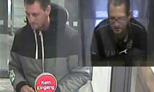 Der gleiche Mann, einmal mit und einmal ohne Brille, hob am 20. Oktober 2016 mit einer gestohlenen EC-Karte in Braunschweig Geld ab. Foto: Polizei