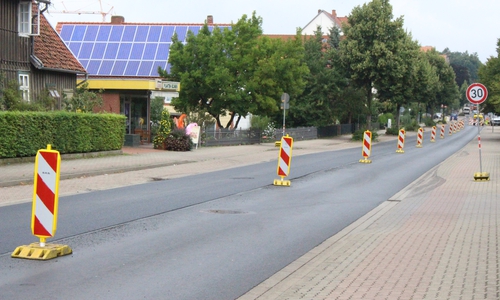 Bauarbeiten auf dem Neuen Weg vor dem Abschluss. Foto: Max Förster