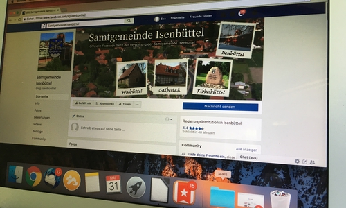 Die Facebook-Seite der Samtgemeinde ist eines der Themen bei der Befragung. Foto: Eva Sorembik