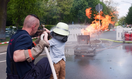 Archivaufnahmen vom Tag der offenen Tür der Feuerwehr Leiferde im Jahr 2017. Fotos: Carsten Schaffhauser