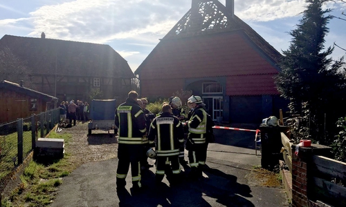Das offene Dach zeugt von der stärke der Detonation. Foto: aktuell24(KR)