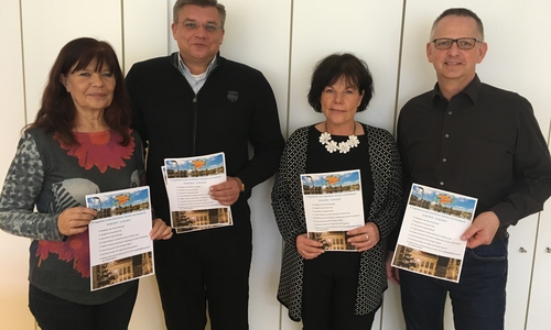 Regina Bollmeier, Lars Dunkhorst (Flüchtlingsbeauftragter der Samtgemeinde Elm-Asse), Annette Gerlach (Sozialpädagogin), Dirk Neumann (v. li.). Foto: Samtgemeinde Elm-Asse