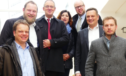 Christoph Bratmann, Ulf Prange, Wolfgang Scheibel, Zehra Seckin, Jörn Domeier, Ingo Gross mund Sebastian Zinke. Foto: Kevin Winter