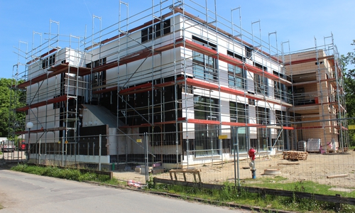 Der Neubau der Psychosomatik der Klinik für Kinder- und Jugendmedizin wird unter anderem durch die Mittel gefördert. Foto: Städtisches Klinkum