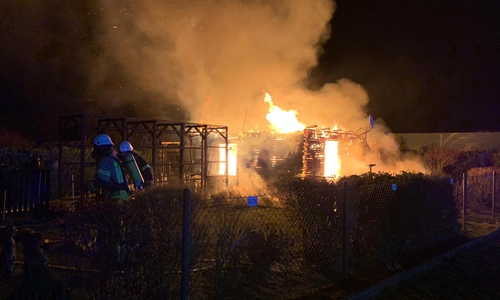 Der Einsatzort war für die Feuerwehr leicht zu finden. Fotos: Feuerwehr