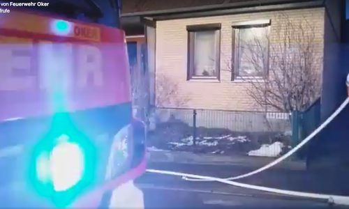 Das Haus im Höhlenweg. Hier geschah das Unglück am Montag. Foto: Feuerwehr Oker