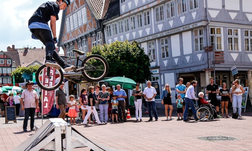BMX-Show beim Sattelfest. Fotos: Stadt Wolfenbüttel