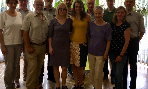 Mandatsträger aus Stadt und Landkreis Wolfenbüttel mit den Landtagsabgeordneten Imke Byl und Julia Hamburg (Mitte). Foto: A. Uminski