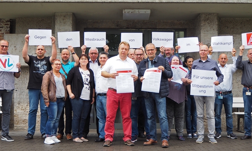 Ob der Wunsch der Belegschaft erhört wird? Foto: IGM Wolfsburg