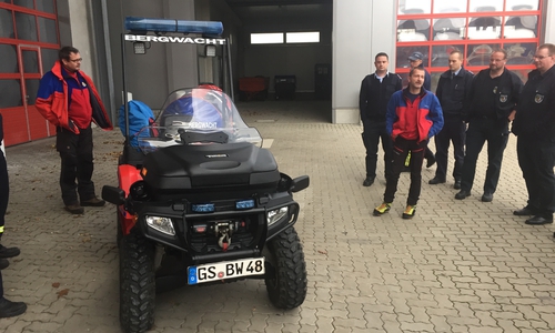 Vorstellung des ATV (All Terrain Vehicle). Fotos: Kreisfeuerwehr Goslar