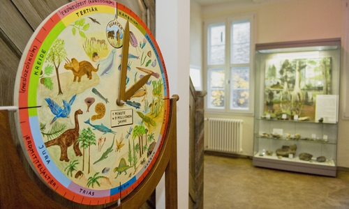 Foto: Zeitskala im Geopark-Infozentrum©FEMO