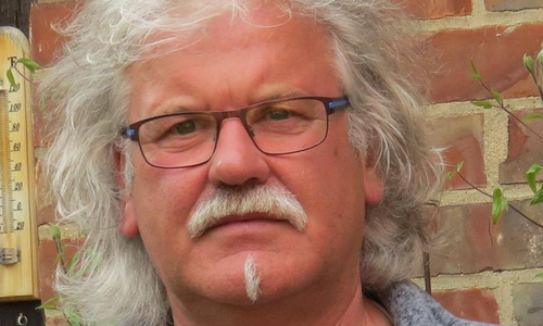 Manfred Kramer zu Gast im Roten Pavillon. Foto: Privat