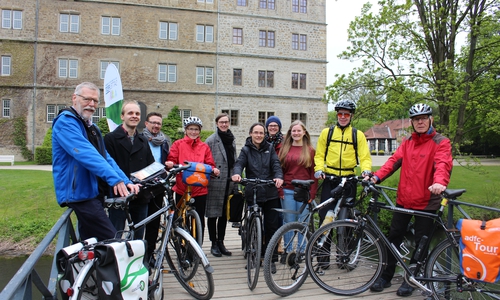 Heute wurde die neue Fahrradroute vorgestellt. Foto: Sandra Zecchino
