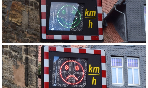 Bis zu viermal messen die Geräte die Geschwindigkeit. Fotos: Stadt Goslar