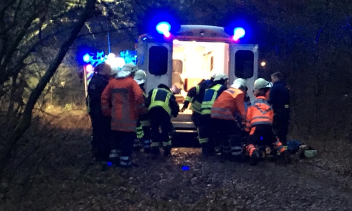 Mit dem Rettungsdienst kam die Frau in ein Krankenhaus. Foto/Video: aktuell24(BM)