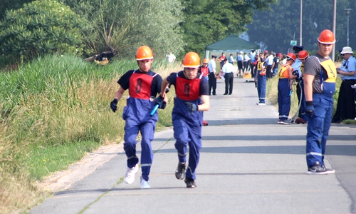 Beim Staffellauf war Schnelligkeit und Geschick gefragt? Fotos: Feuerwehr Helmstedt