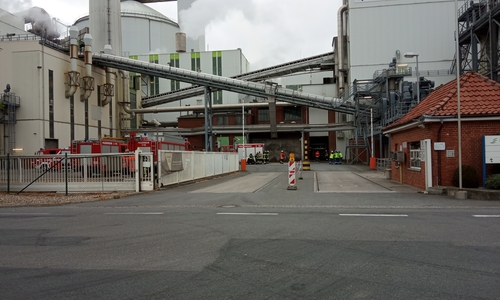 In der Zuckerfabrik kam es zu einem Schwelbrand. Foto: Feuerwehr