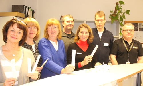 Das Team vom medizinischen Dienst der Zentralen Polizeidirektion Niedersachsen betreute die Typisierungsaktion in Braunschweig. Fotos: Anke Donner 