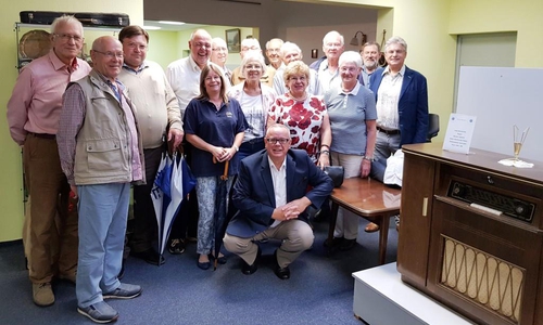 Die CDU beim Rundgang durch die Tonmöbel- und Fernseherschau im Kuba-Museum. Foto: CDU