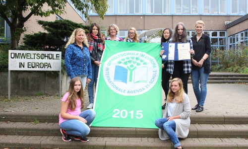 Die Leibniz-Realschule erhielt zum siebten Mal in Folge die Auszeichnung "Umweltschule in Europa". Foto: Max Förster