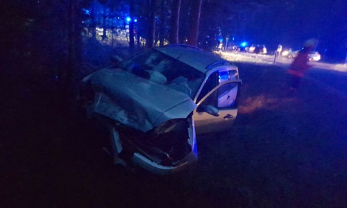Der Ford wurde in Richtung Ettenbüttel geschleudert und landete im Graben. Foto: Schaffhauser, Samtgemeindepressesprecher
