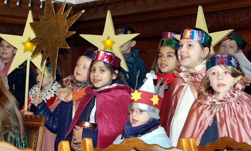 Die jungen Sternsinger setzten sich dieses Mal gegen Kinderarbeit ein. Foto: Stadt Helmstedt