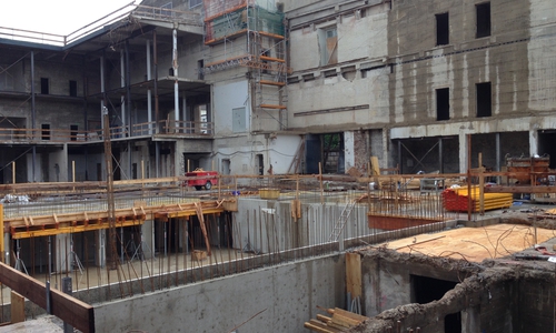 Im Rahmen einer Feierstunde hat Landtagspräsident Bernd Busemann den Grundstein für den neuen Plenarsaal gelegt. Foto: Privat