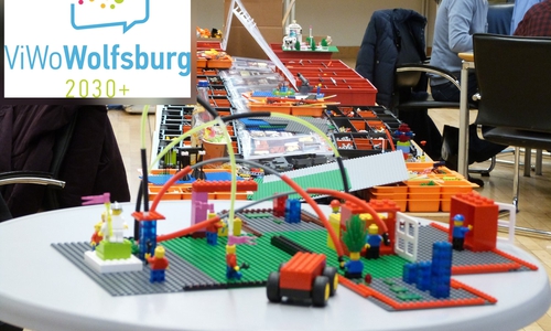 Fertiges Modell aus Legobausteinen, die in der Phase des Prototyping verwendet werden. Foto: Nadja Berseck/TU Berlin