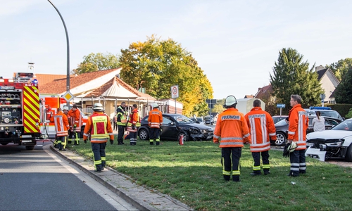 Auf der Danziger Straße kam es zu einem Unfall. Fotos: Karliczek 