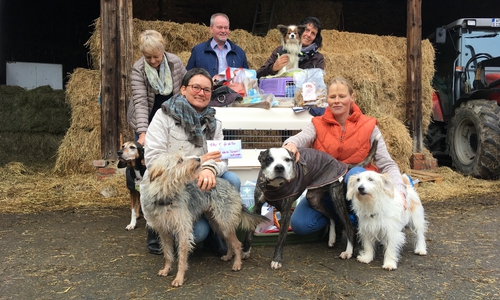 Bei der Spendenübergabe in Klein Biewende: (hintere Reihe von links): Brigitta und Armin Sembera, Sabine Willrich sowie (vordere Reihe von links): Steffi Sembera und Sabine Bracker. Foto: privat
